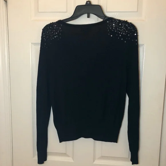 Black Sequin Cardigan - Picture 4 of 5